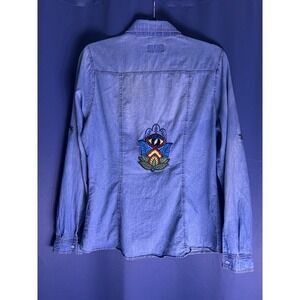 13 Point Lightning Bolt Beautiful Long Sleeve Denim Burton Up Dead Head Festival